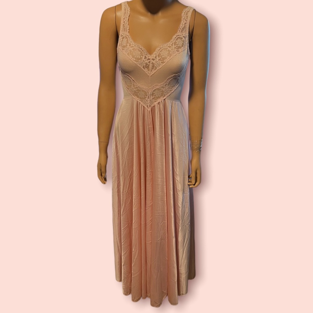vintage 90s lace and silk slip dress